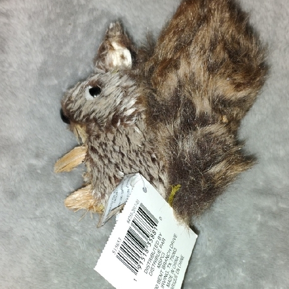 Ashland Fluffy Brown Squirrel Toy - Picture 3 of 3
